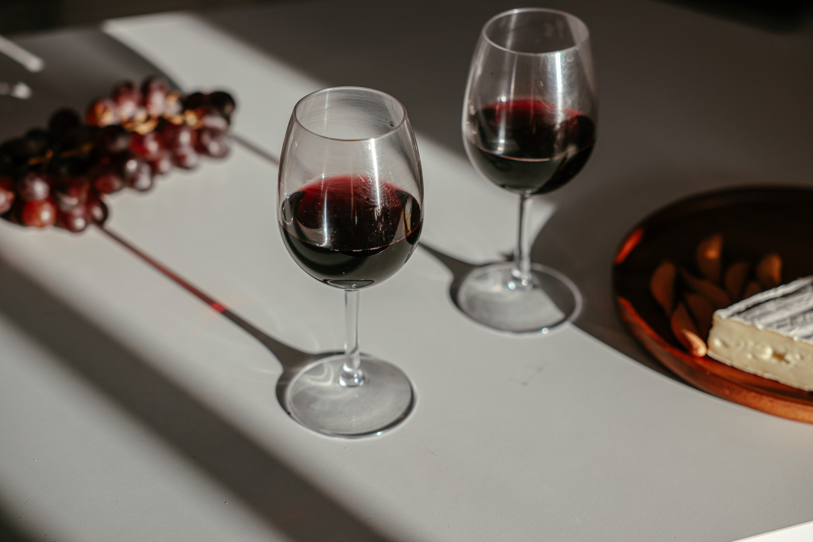 A Close-Up Shot of Glasses of Wine